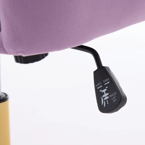 Miniatura 7 de Silla de oficina en casa, silla giratoria de terciopelo para escritorio, sillón tapizado moderno con base dorada para niñas y mujeres, asiento