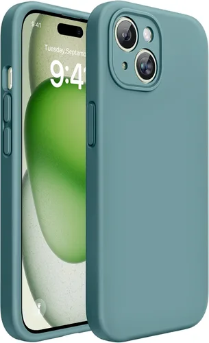 Miniatura 237 de Miracase Funda diseñada para iPhone 13, con protector de pantalla de vidrio templado, forro de microfibra suave antiarañazos, funda de goma