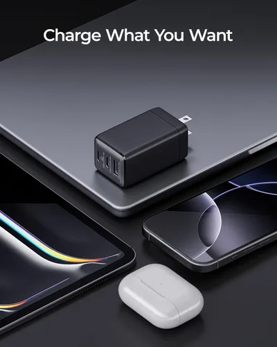 Miniatura 6 de wegear Cargador USB C de 67W, Bloque de Carga Rápida GaN de 3 Puertos con Enchufe Plegable, Compatible con MacBook Pro/Air, iPad Pro, iPhone