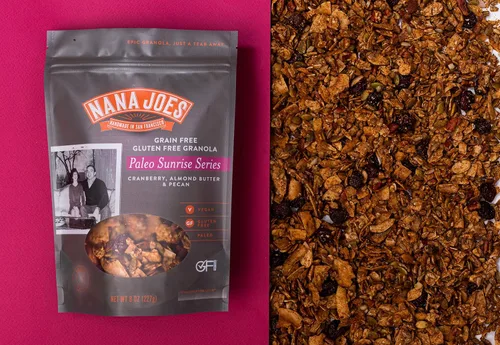 Miniatura 5 de Nana Joes Granola Serie Paleo Arándano, mantequilla de almendras y nuez Hecho a mano sin gluten, vegano, saludable, orgánico, a base de plantas