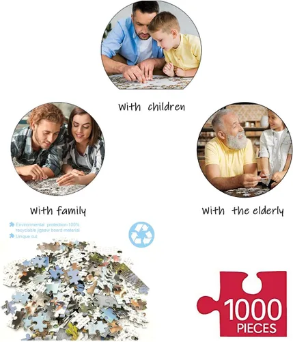 Miniatura 5 de Rompecabezas para adultos de 1000 piezas para niños, rompecabezas desafiantes para padres, amigos, amantes y niños, mar Egeo de 27 x 20 pulgadas