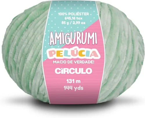 Miniatura 11 de Circulo - Hilo Amigurumi Pelucia, hilo especial de felpilla de terciopelo para amigurumi y manta, 144 yardas, peinado (1112 - crema)