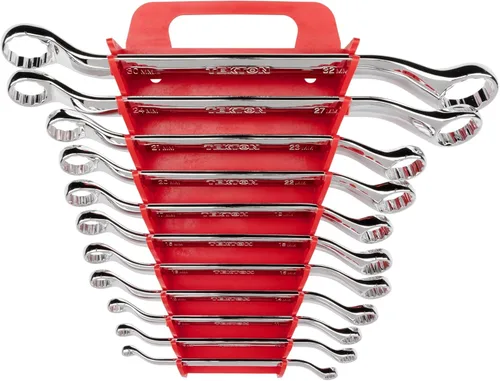 TEKTON WBE24411 - Juego de llaves de extremo de caja con soporte de 45 grados, 11 unidades (6-32 mm)