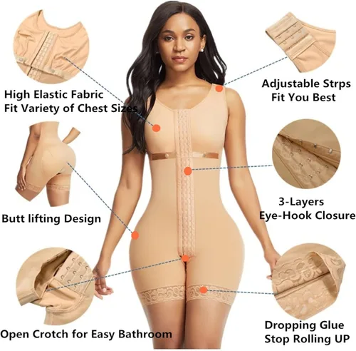 Miniatura 2 de Fajas Reductoras y Moldeadoras - Trajes de cuerpo completo para Fajas Colombianas Postparto Faja Faja Faja Colombianas Entrenador de cintura BBL