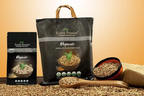 Miniatura 4 de Heritage Gardens - Arroz orgánico natural del Himalaya 80 onzas (5 libras) - Grano de reliquia raro, origen único, sin OMG, sin gluten, bajo
