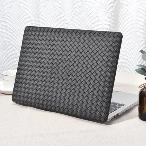 Miniatura 17 de Seorsok Funda compatible con MacBook Air de 13 pulgadas 2022-2018 versión A1932 A2179 M1 A2337 Touch ID, elegante funda rígida de plástico de cuero