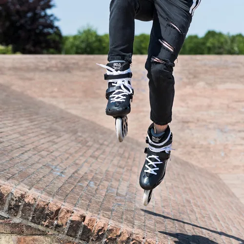 Miniatura 4 de Fila Houdini Pro 110 mm Inline Skates – Unisex Fitness Skates with 3x110 mm Wheels, ABEC-9 Bearings, Aluminum Frame & Shock-Absorbing Heel