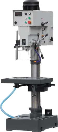 Miniatura 9 de KAKA INDUSTRIAL Prensa de taladro de piso, oscilación de 26 pulgadas, perforación máxima de 1.57 pulgadas, 2.2 kW 220 V trifásica, 8 velocidades