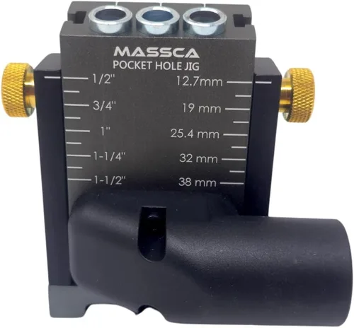 Miniatura 3 de Kit de plantilla de agujero de bolsillo Massca M1 - Plantilla de tornillo de bolsillo ajustable y fácil de usar - Plantilla de taladro resistente