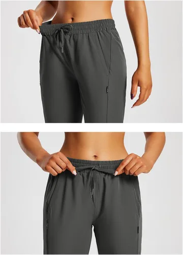 Miniatura 4 de BALEAF Pantalones cortos de 15 pulgadas de largo para mujer, pantalones cortos capri por debajo de la rodilla, ligeros, de secado rápido, cintura