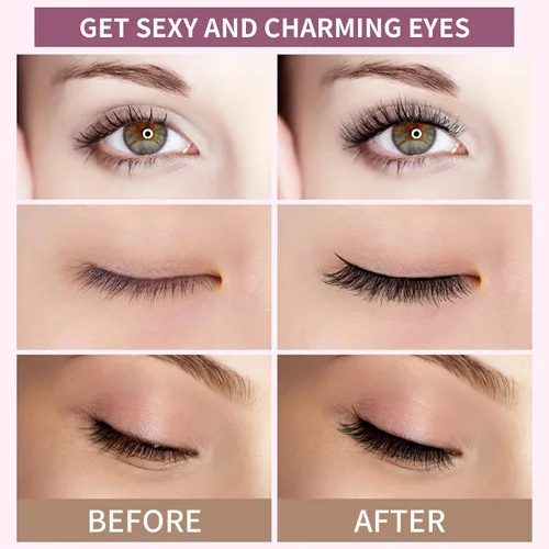 Miniatura 6 de Pestañas magnéticas sin delineador de ojos, pestañas de doble imán con aplicador, reutilizables 4D, no necesita delineador de ojos ni pegamento