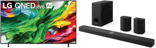 Miniatura 30 de LG Smart TV QNED 85A 4K de 55" y barra de sonido S70TY de 3.1.1 canales, Dolby Atmos, Orquesta Wow, altavoz trasero listo, subwoofer inalámbrico