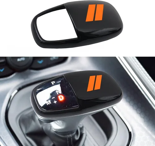 Miniatura 10 de Cubierta para cabeza de palanca de cambio para accesorios Dodge Charger 2015-2023 Challenger 2015-2024 Durango 2016-2025 2026, inserto