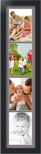 Miniatura 63 de Marco para fotos de ArtToFrames, 4 aberturas de 5′ x 7′ y marco negro satinado, de ArtToFrames, Madera, negro 4 - 8x10 - (2131)