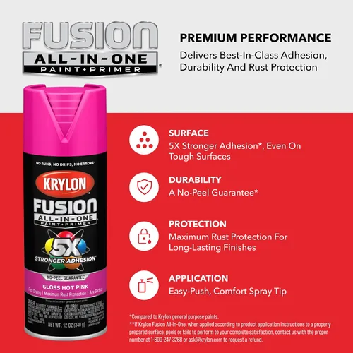 Miniatura 227 de Krylon Fusion - Pintura en aerosol adhesiva todo en uno para uso en interiores y exteriores, 12 onzas, aluminio