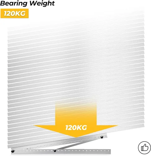 Miniatura 4 de BougeRV Soportes de montaje de panel solar ajustable de 41 pulgadas con patas de inclinación plegables, soporte de montaje en panel solar de hasta