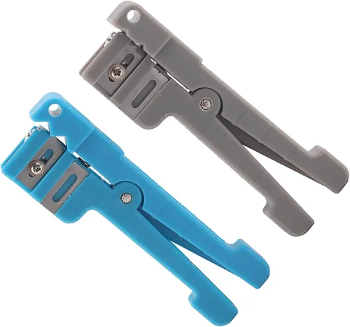 Miniatura 6 de Pelacables de fibra óptica para pelar cables coaxiales, herramienta cortadora de cables 45-163 + 45-162