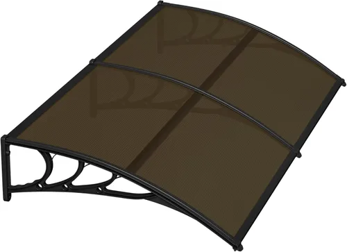 ZENY Toldo de ventana de 40 x 80 pulgadas para entrada de puerta, toldo y marquesina para exteriores, protector de lluvia y sol para puerta,