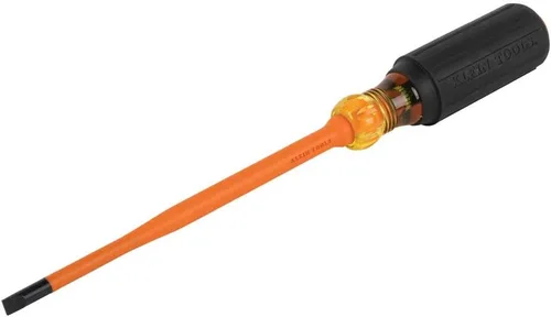Miniatura 12 de Klein Tools 6926INS - Destornillador aislante, fabricado en Estados Unidos, punta de perfil delgado de 1000 V, destornillador de gabinete de 1/4