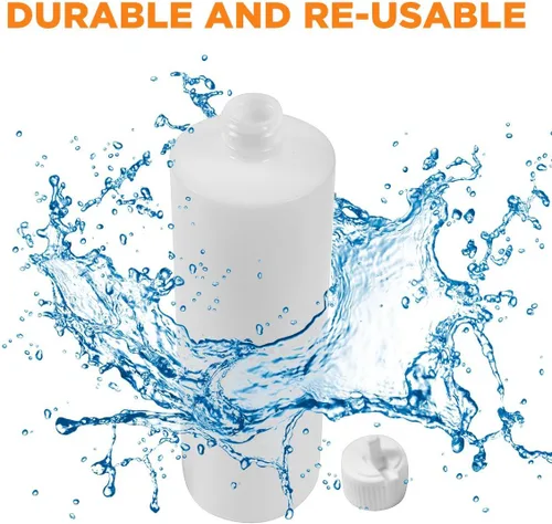 Miniatura 4 de BOTELLA DE CILINDRO DE PLÁSTICO DE 8 OZ CON BOLSA DE VERTIDO FLIP-TOP (6)