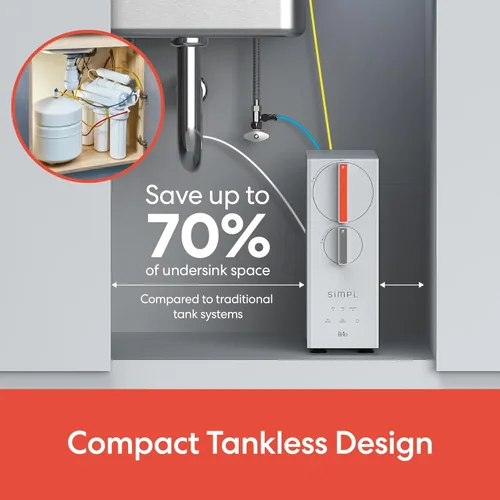 Miniatura 4 de Sistema de filtro de agua sin tanque de ósmosis inversa Brio SIMPL para agua potable limpia Filtración RO de 4 etapas debajo del fregadero