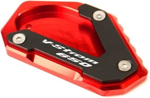 Miniatura 9 de Motorcycle CNC Kickstand Foot Side Stand Extension Pad Support Plate for Suzuki V-Strom 650 VSTROM 650 XT DL650 2004 2021 (Color : Black)