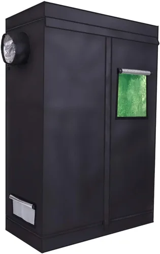 Outvita Carpa de Cultivo de 47" x 24" x 70", Cuarto de Cultivo de Plantas Hidropónicas con Mylar Altamente Reflectante con Bandeja de Piso Removible