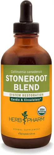 Miniatura 9 de Herb Pharm Extracto líquido certificado orgánico Stoneroot Blend para apoyo cardiovascular y circulatorio, 1 onza (paquete de 2)