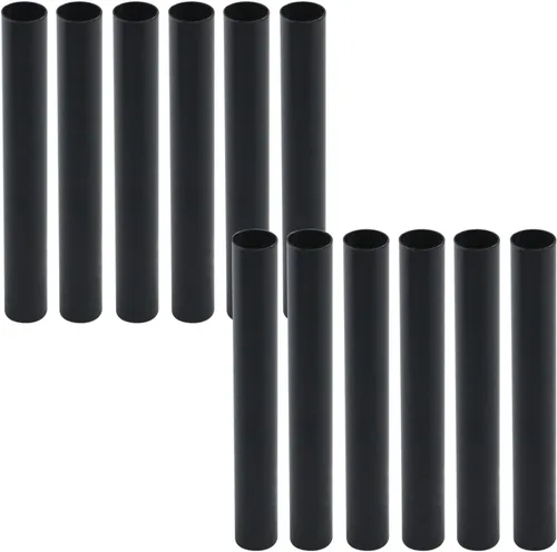 KUMGROT 12 fundas para candelabros de 4 pulgadas, piezas de repuesto de candelabros de metal, color negro