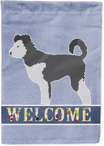 Miniatura 50 de Caroline's Treasures BB8334GF AIDI Bandera de jardín para perro de montaña del Atlas, bandera de buzón azul, bandera decorativa para patio exterior
