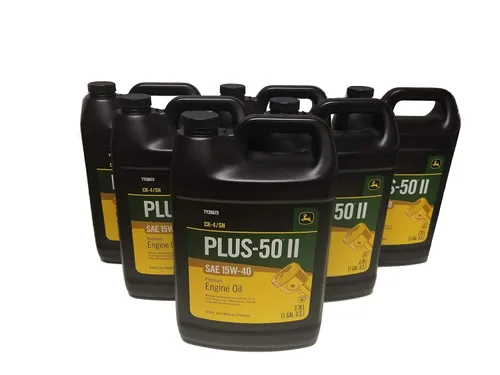 Miniatura 4 de John Deere Equipo Original Plus-50 II SAE 15W-40 Aceite - TY26673 (MULTI-PACK GALLONS) (3)