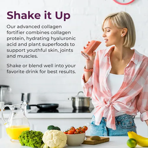 Miniatura 5 de Body Kitchen Youthful Beauty Advanced, polvo de péptidos de colágeno para hermosas uñas de piel, resveratrol y ácido hialurónico para apoyo