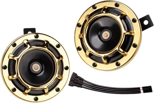 Miniatura 33 de FARBIN Bocina de coche impermeable tono súper fuerte 12V tono alto/tono bajo kit de bocinas gemelas de metal con rejilla protectora