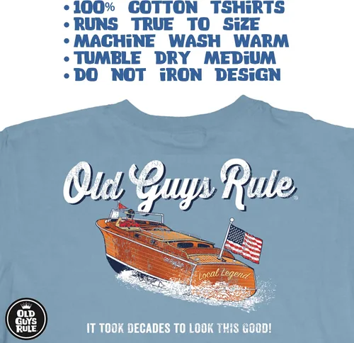 Miniatura 3 de Old regla Chicos Mens Tomó Décadas playera