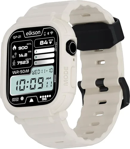 Miniatura 12 de elkson Quattro Pro Series Rugged para Apple Watch Ultra 3 2 1 Band Case de 1.732 pulgadas (1.929 in), protector de pantalla de vidrio templado