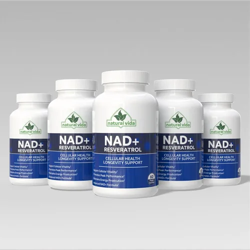 Miniatura 4 de Suplemento NAD + Resveratrol - Además de reforzar la salud celular, la resistencia y el envejecimiento saludable fabricado en Estados Unidos
