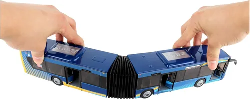 Miniatura 8 de Daron MTA Autobús de la Ciudad de Nueva York 16" Autobús Articulado RT8571 Juguete, Azul, Marrón