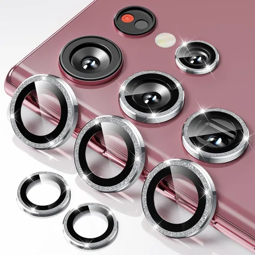 Miniatura 8 de Hoerrye - Protector de lente de cámara para Samsung Galaxy S22 Ultra, aleación a prueba de caídas y arañazos, protección para accesorios de 6.8