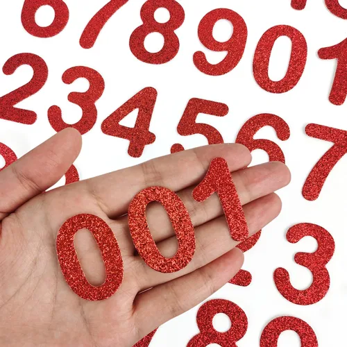 Miniatura 10 de 72 piezas de parches de letras y números para planchar con purpurina, parche bordado del alfabeto A-Z, números del 0 al 9 para chaquetas, mochilas