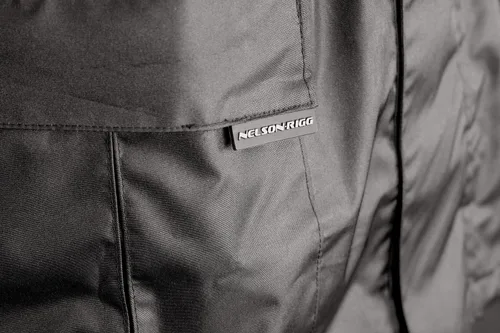 Miniatura 11 de Nelson Rigg Solo Storm - Chaqueta de lluvia, impermeable, transpirable y plegable (negro, talla S)