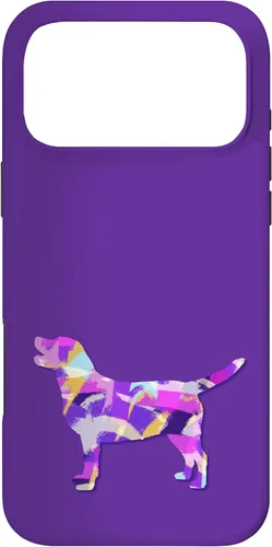 Miniatura 22 de Labrador Retriever Dog Silhouette Purple Pink Yellow Blue Case for iPhone 17