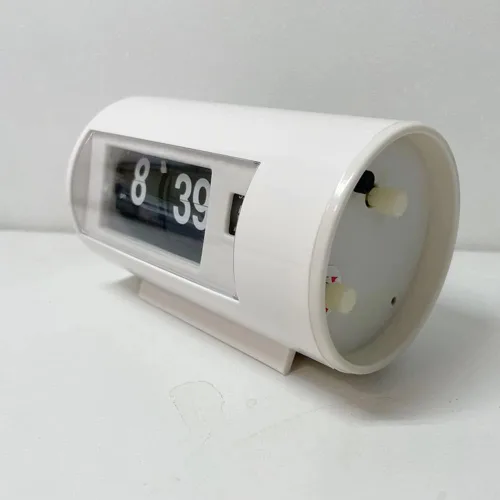 Miniatura 7 de BHning Reloj de mesa retro Reloj automático Flip 12 Horas AM/PM Formato Pantalla Reloj Reloj de escritorio Flip Page Turning Relojes (blanco)