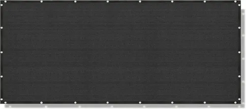 Alion Home Elegante pantalla de privacidad para terraza, patio, balcón, valla, piscina, porche, barandilla, (2 pies de altura) negro (2 pies x 3