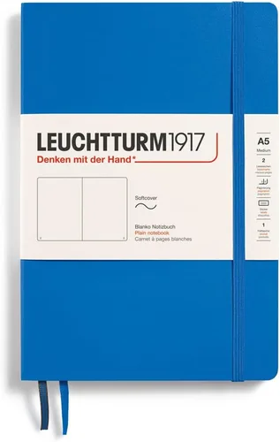 Miniatura 2 de LEUCHTTURM1917 - Cuaderno de tapa blanda mediano A5 - 123 páginas numeradas para escritura y diario (Verde bosque, liso)