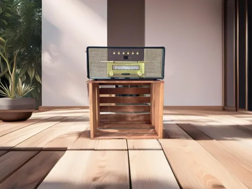 Miniatura 3 de Darla'Studio 66 Soporte para discos de vinilo Caja de madera