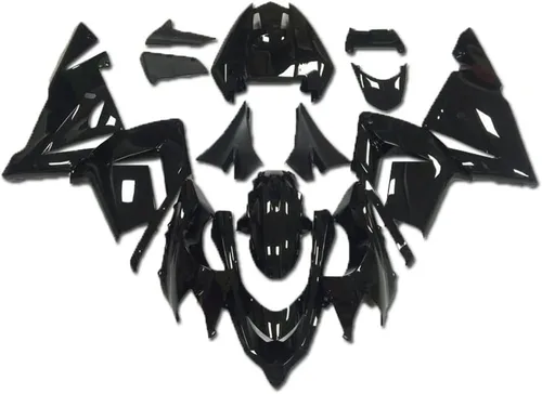 Carenado negro brillante apto para Kawasaki Ninja 2004 2005 ZX10R ZX-10R nuevo molde de inyección ABS plásticos cuerpo kit cuerpo trabajo 04 05