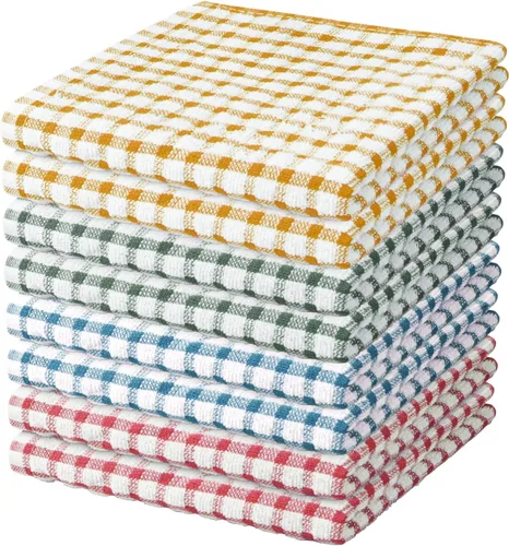 Miniatura 21 de Nialnant 8 Piezas Trapos de Cocina para Platos, 100% Algodón Suave Absorbente de Secado Rápido, Paños de Cocina para Cocina, Lavar Platos, Trapos
