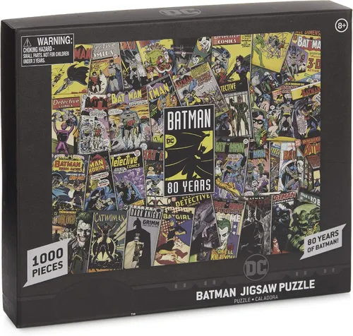 Miniatura 6 de Paladone Batman - Rompecabezas de 1000 piezas, rompecabezas retro de cultura pop, collage de cómics a través del tiempo, amarillo