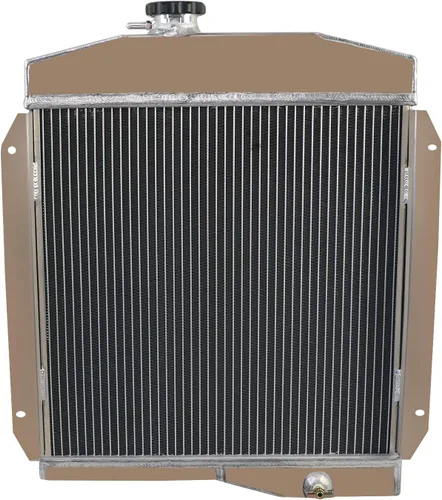 Miniatura 4 de Radiador de aluminio de 3 filas para Jeep Willys 1955-1958 Flathead L4 3.7L V6 V8