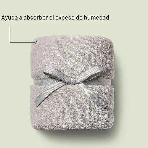 Miniatura 2 de DevaCurl Toalla de Microfibra Anti-Encrespamiento para el Cabello Secado Suave Gris